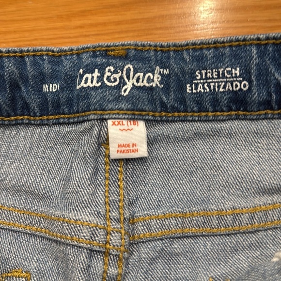 NWT Cat & Jack midi adjustable waist shorts size XXL(18). - Picture 3 of 7